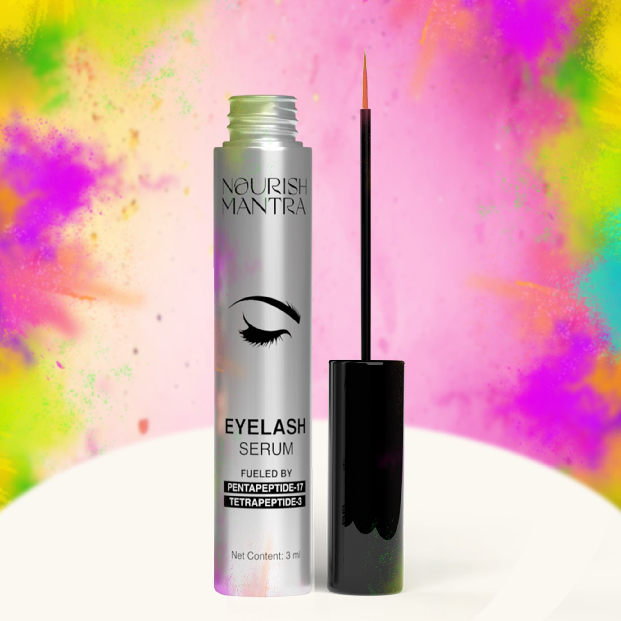 Eye Lash Growth Serum for Longer Lashes | Nourish Mantra