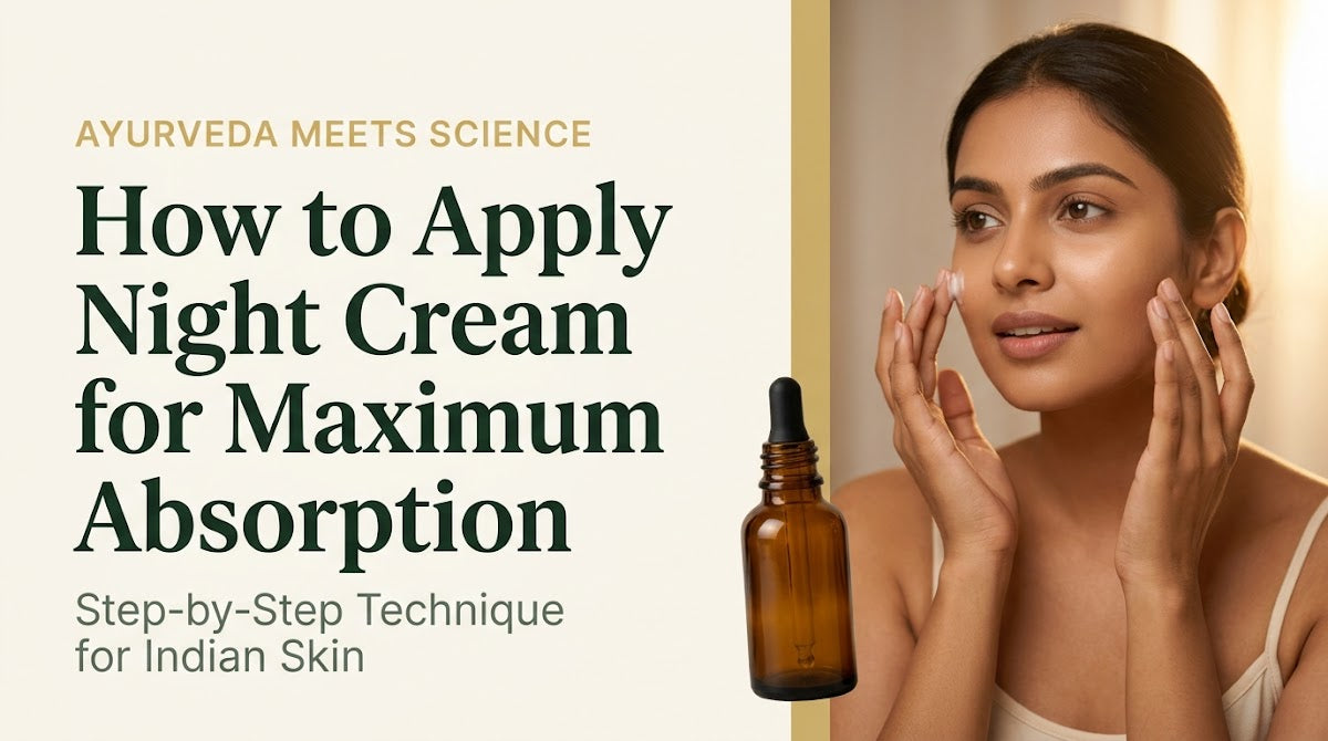 how to apply night cream properly