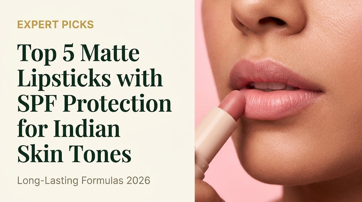 Top 5 Matte Lipsticks with SPF Protection for Indian Skin Tones: Long-Lasting Formulas 2026