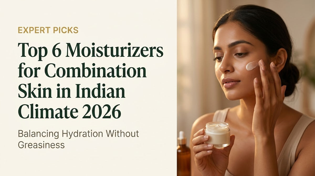 Top 6 Moisturizers for Combination Skin in Indian Climate 2026: Balancing Hydration Without Greasiness