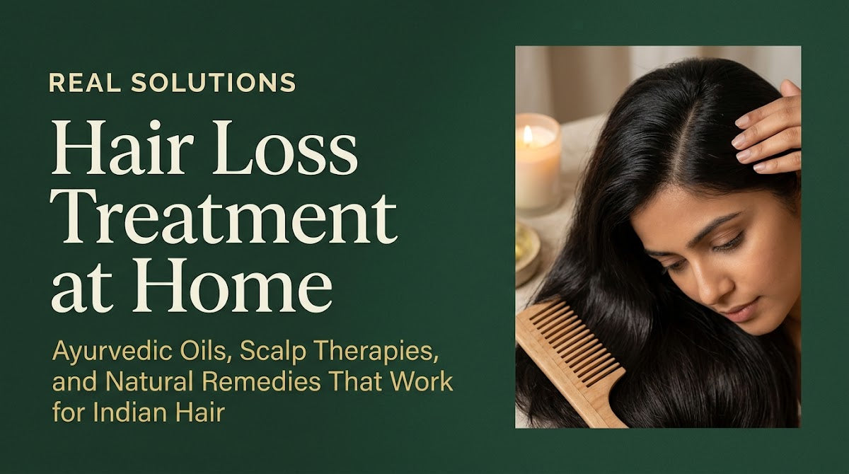 Hair Loss Treatment at Home: Ayurvedic Oils, Scalp Therapies, and Natural Remedies That Work for Indian Hair