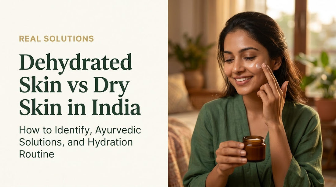 Dehydrated Skin vs Dry Skin in India: How to Identify, Ayurvedic Solutions, and Hydration Routine