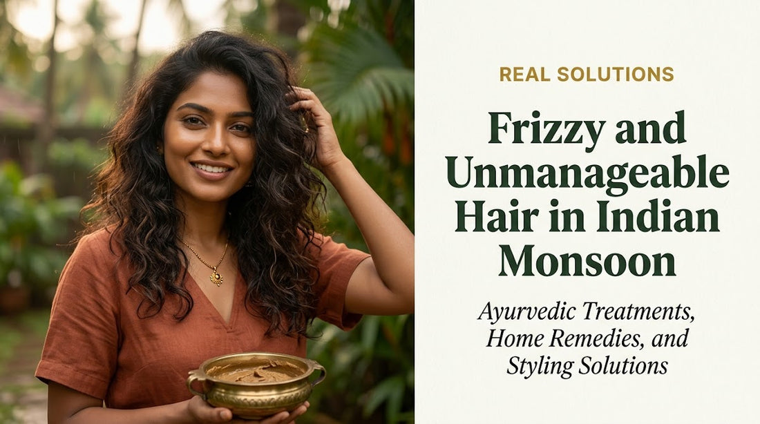 Frizzy and Unmanageable Hair in Indian Monsoon: Ayurvedic Treatments, Home Remedies, and Styling Solutions