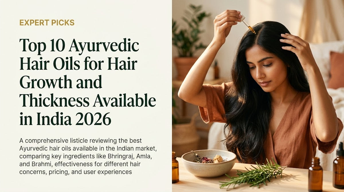 Top 10 Ayurvedic Hair Oils for Hair Growth and Thickness Available in India 2026