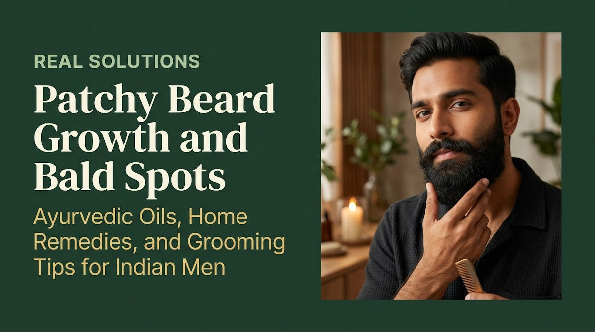 Patchy Beard Growth and Bald Spots: Ayurvedic Oils, Home Remedies, and Grooming Tips for Indian Men