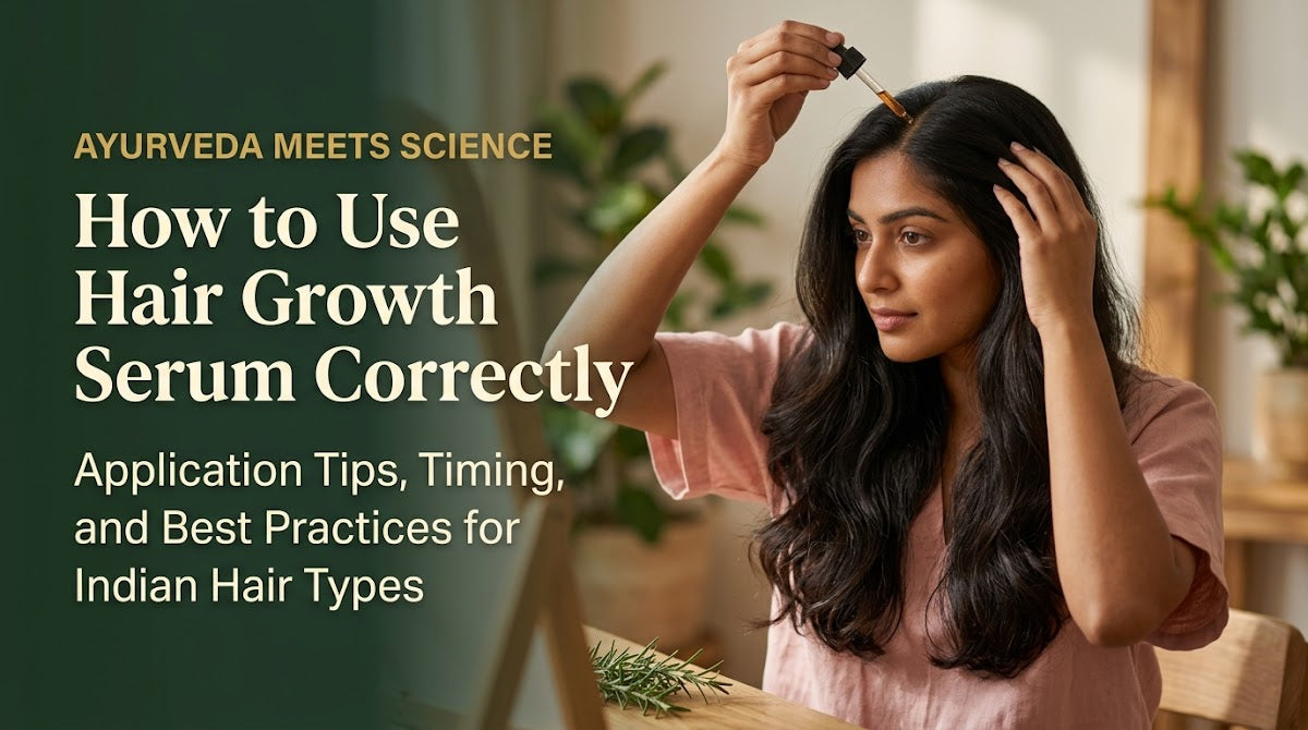How to Use Hair Growth Serum Correctly: Application Tips, Timing, and Best Practices for Indian Hair Types