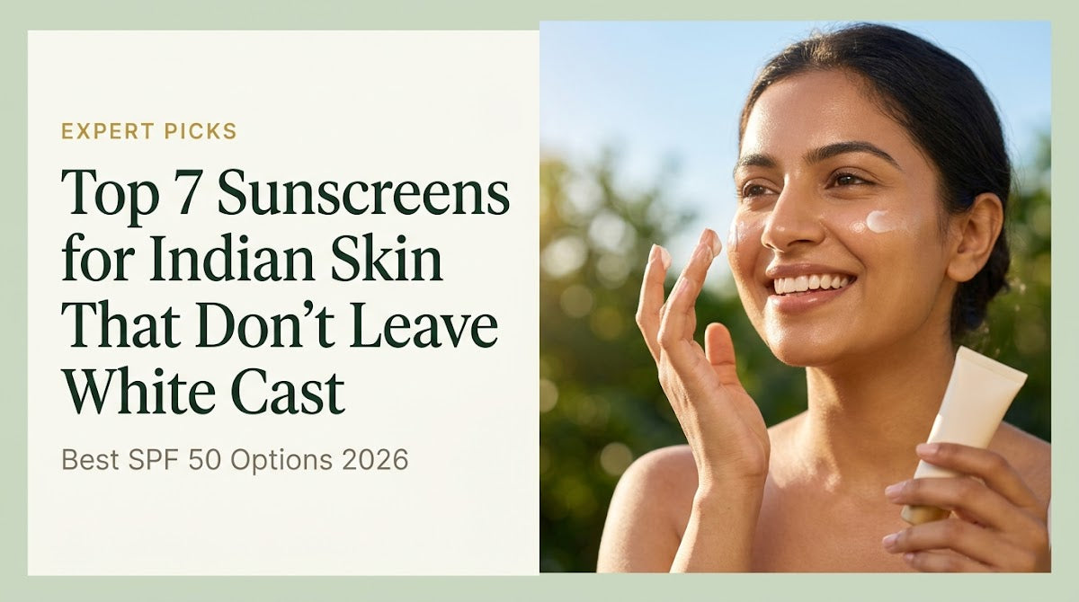 Top 7 Sunscreens for Indian Skin That Don't Leave White Cast: Best SPF 50 Options 2026