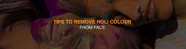 how to remove holi colour from face