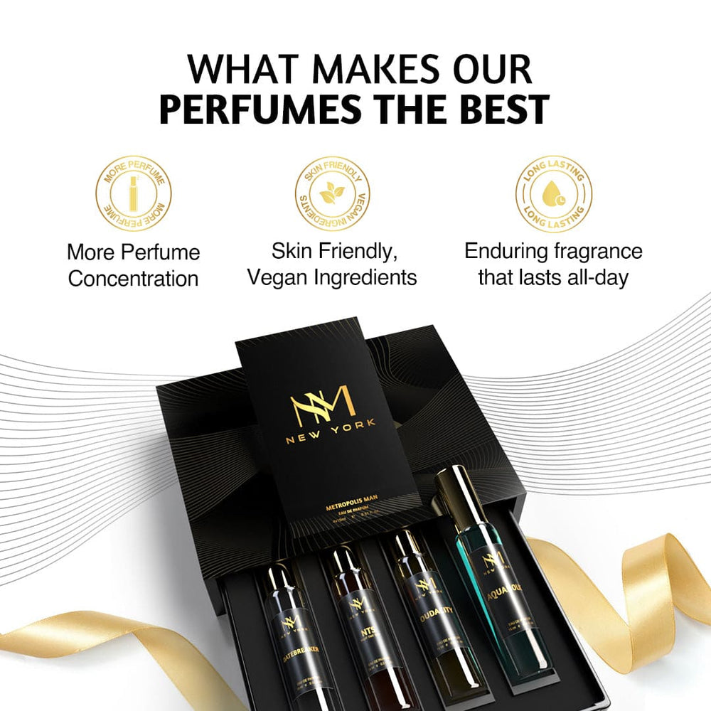 NM New York Metropolis Man Luxury Perfume Set - For Him