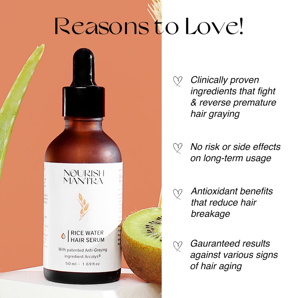 Anti-Greying Rice Water Hair Serum (3 Months Pack)