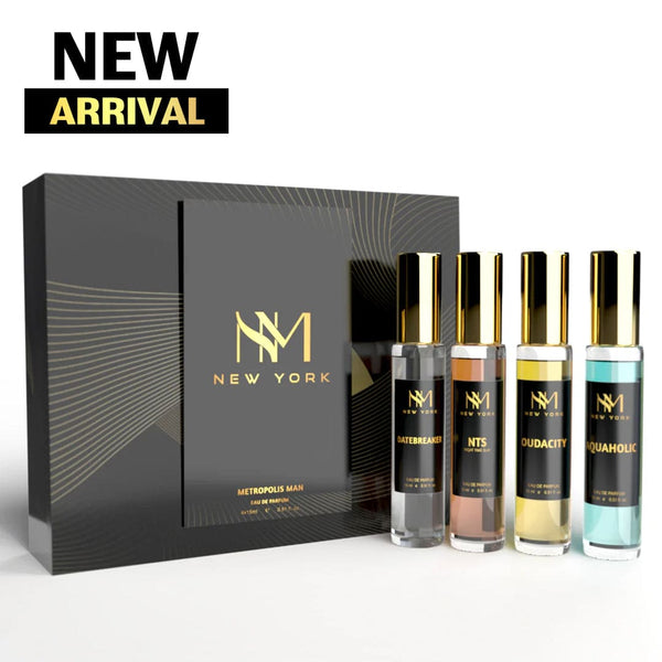 NM New York Metropolis Man Luxury Perfume Set - For Him