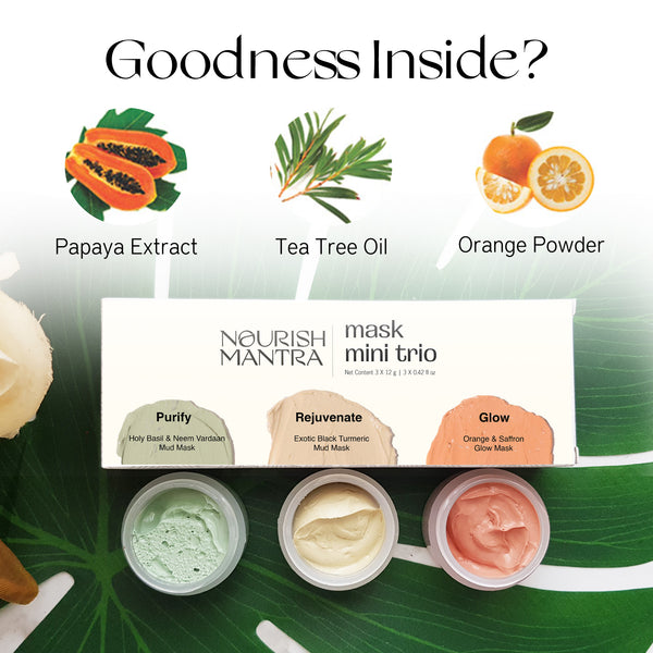 Mask Mini Trio - Nourish Mantra India