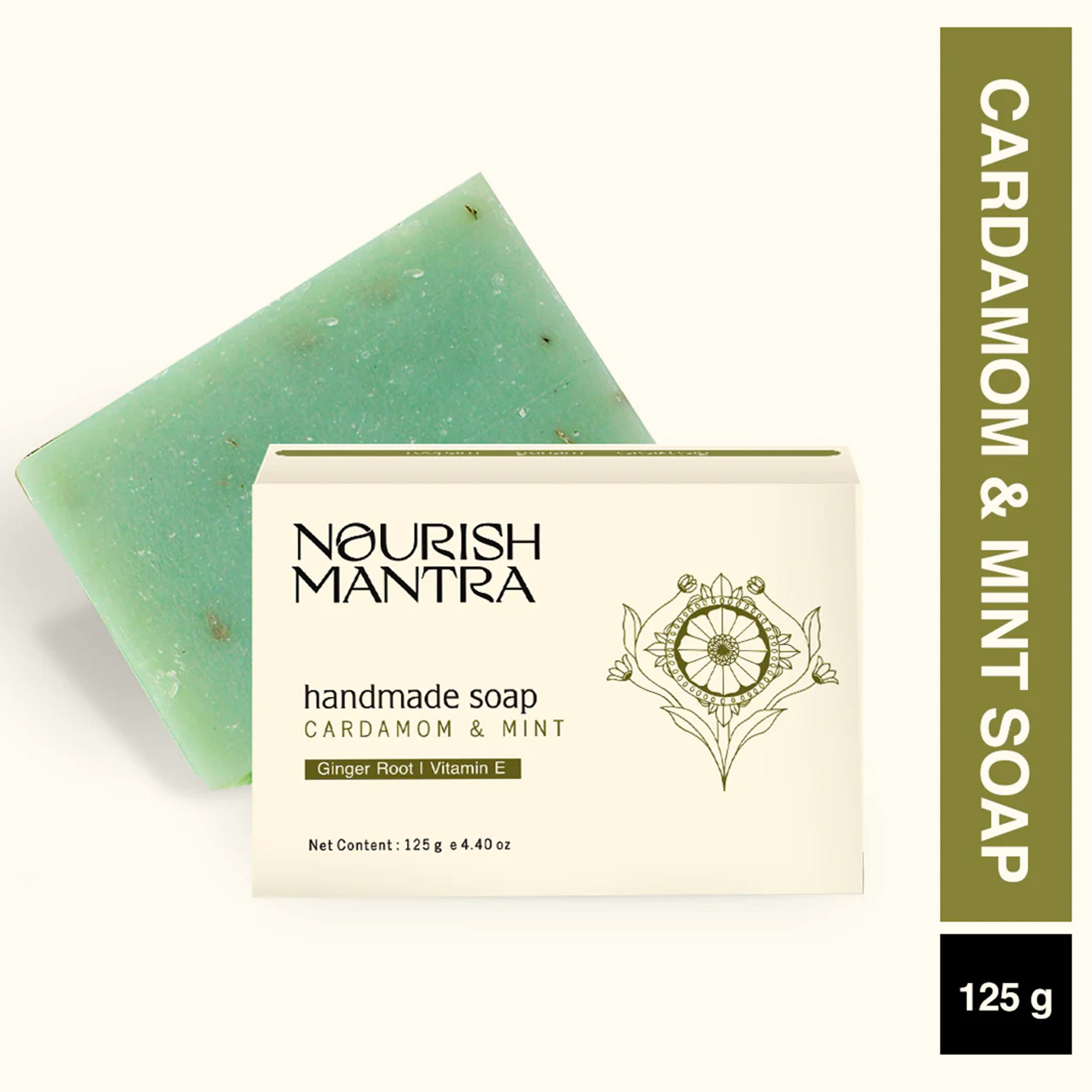 Cardamom & Mint Handmade Bathing Bar Soap