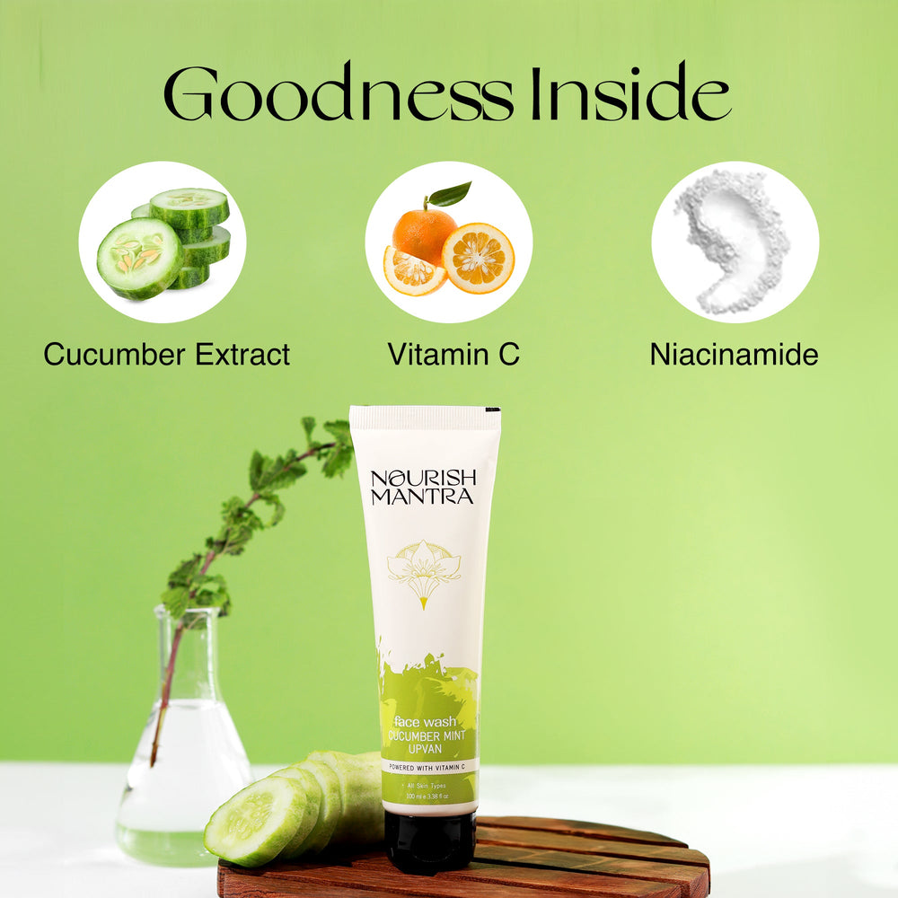 Cucumber face wash