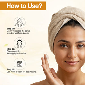 How to Use - Glow Face Scrub