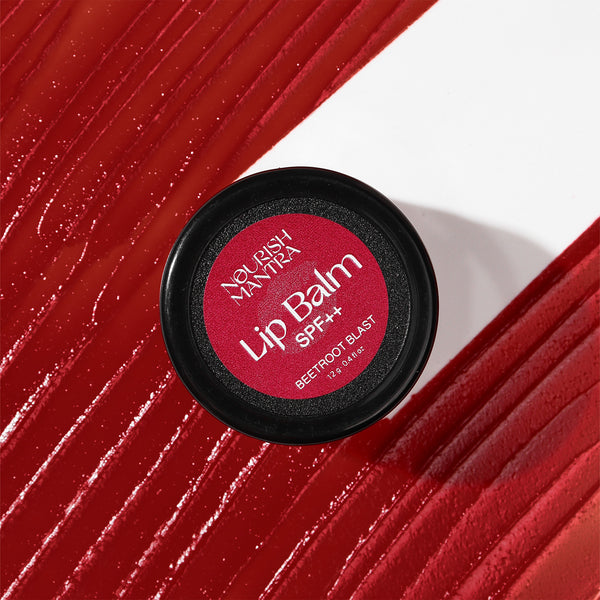 Beetroot Lip Balm for Dry Lips With SPF++