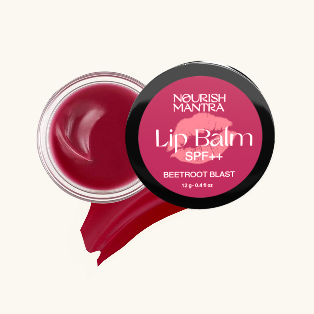 Beetroot Lip Balm for Dry Lips With SPF++